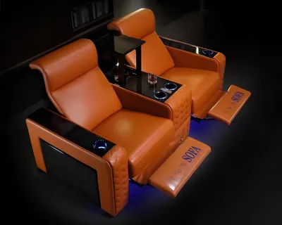 Produktbild von Kinosessel mit Lederausstattung Perfekt für Ihr Heimkino und n Komfort