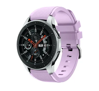 Produktbild von Strap-it Samsung Galaxy Watch 46mm Armband Silikon (Lila)
