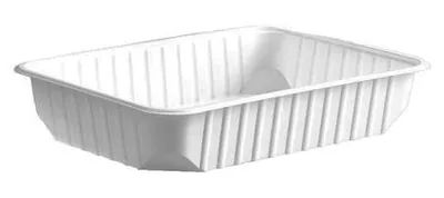 Produktbild von 250x Rechteckschalen weiß  500ml (PP)