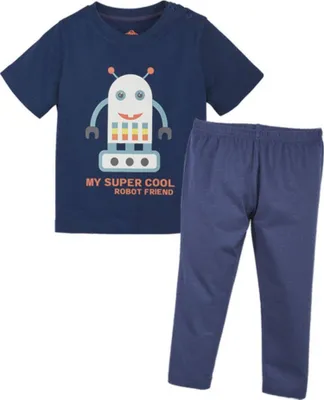 Produktbild von Lupilu Pure Collection Pyjama Jungen Blau/Blau 110/116
