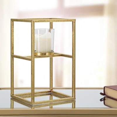 Immagine prodotto di Mauro Ferretti Portacandele Elegant oro 15x15x25 cm