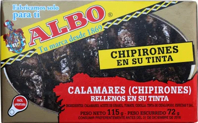 Image de Petits calmars farcis, dans une sauce épicée à l'encre, 115 g