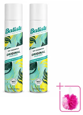 Immagine prodotto di 2 x Shampoo secco Batiste Original - Fragranza fresca classica - 200 ml - Confezione risparmio - 2 pezzi
