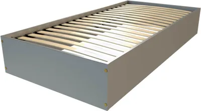 Produktbild von Bettkasten 90x190 - 1 Platz aus Massivholz - Grau