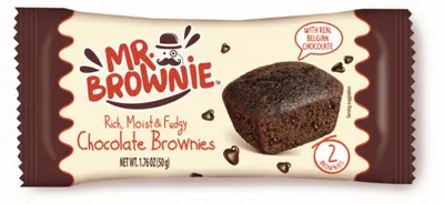 Zdjęcie produktu dla Mr Brownie Chocolate Brownies Biszkopt z kawałkami czekolady 2x25g