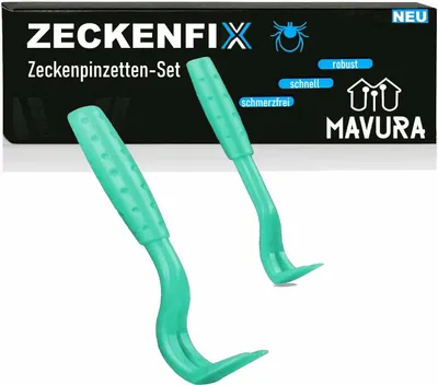 Zdjęcie produktu dla ZECKENFIX pęseta na kleszcze pęseta na kleszcze dla psa i kota zestaw do usuwania kleszczy