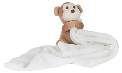 Produktbild von Mumbles MM020 | Monkey Comforter / EN71-konform / Decke 33 cm x 33 cm - Farbe: Cream - Größe: M