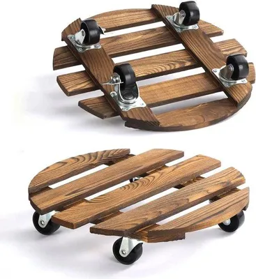 Produktbild von Pflanzenroller 30x67cm mit Lenkrollen, 100kg Tragkraft, Innen/Außen