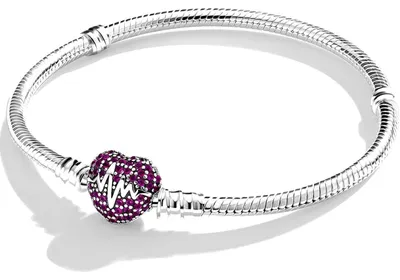 Productafbeelding van Slangenarmband met kogelgesp, 19 cm, van 925 sterling zilver, voor dames