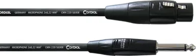 Produktbild von Cordial CIM 10 FP, XLR (3-pin), Männlich, 6.35mm, Weiblich, 10 m, Schwarz