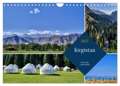 Immagine prodotto di Kirghizistan - Paesaggi da sogno (calendario da parete 2027, formato A4 orizzontale), calendario mensile CALVENDO