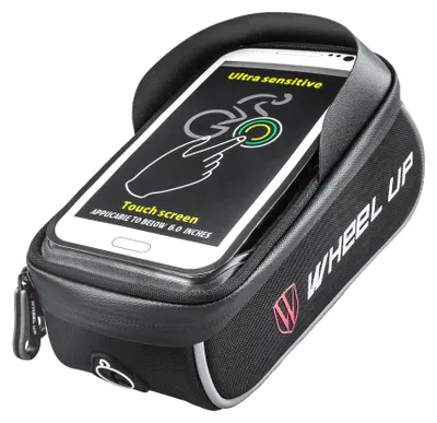 Produktbild von Fahrradtasche für Smartphone und Oberrohr des Fahrrads