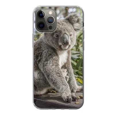 Produktbild von MuchoWow® Handyhülle Schutzhülle Hülle für iPhone 13 Pro Koala - Holz - Pflanzen - Kinder - Jungen - Mädchen Silikon Softcase Handy Hülle - Handy-Tasche