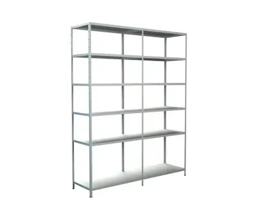 Immagine prodotto di Scaffale metallico Schulte 4549-W 2300x1800x500 mm, 12 ripiani, portata 1020 kg, bianco