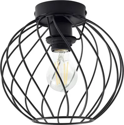 Produktbild von Lindby Deckenleuchte Danika, Ø 25 cm, schwarz, Metall