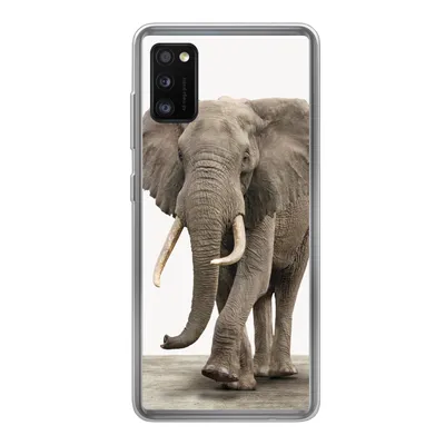 Produktbild von MuchoWow® Handyhülle Schutzhülle Hülle für Samsung Galaxy A41 Elefant - Kinder - Tiere - Mädchen Silikon Softcase Handy Hülle - Mobiltelefon