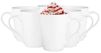 Imagen del producto de Solidchoice - Juego de 6 tazas de cerámica de 280 ml para café y té