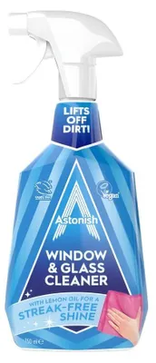 Produktbild von Astonish | Fensterreiniger - 750 ml - Streifenfrei - Mit Zitronenöl - Glasreiniger