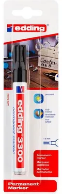 Immagine prodotto di Marcatore permanente edding 3300 ricaricabile 1-5 mm nero Confezione da 10