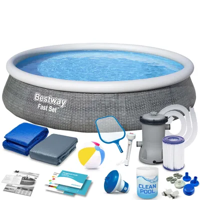 Obrázok produktu pre Basen Ogrodowy Rozporowy 396 X 84 Cm Zestaw 16W1 Bestway 57376
