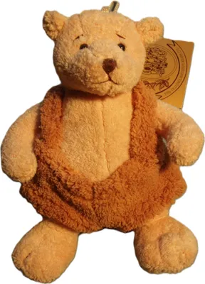 Produktbild von Barbara Bukowski, - 36442 - Teddybär, Pot Belly, Plüsch, 18cm, gelb, bekleidet mit Hose