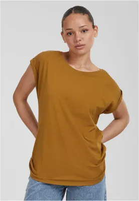 Obrázok produktu pre Urban Classics Dámske tričko s krátkym rukávom Slipout horčicová XL