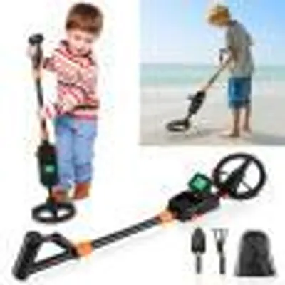 Produktbild von LZQ Metalldetektor für Kinder – Leichtes, hochpräzises Metalldetektor-Set – Junior-Metalldetektor mit LCD-Display und Tonsignal für Einsteiger