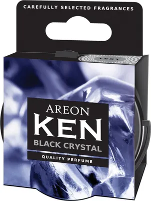 Produktbild von 2x Original Areon KEN Auto Duftdose Duftbaum Lufterfrischer DECKEL Black Crystal