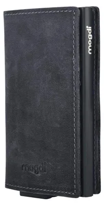 Image de Portefeuille pour hommes, en cuir, noir