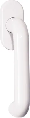 Zdjęcie produktu dla Klamka okienna 111FG.1 30mm Ku.99 czysta biel 30mm Stand.HEWI