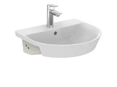 Produktbild von Ideal Standard Halbeinbauwaschtisch ARC CONNECT AIR 500 x 450 x 160 mm weiß
