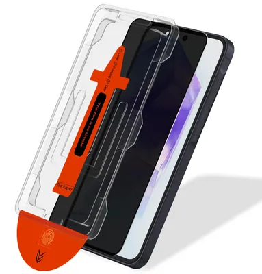 Zdjęcie produktu dla 1-pak Samsung A55 Szkło ochronne na ekran Privacy - Szkło hartowane | [Automatyczna instalacja] - Bez bąbelków