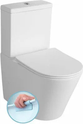 Produktbild von PACO Kombi-WC, spülrandlos,Abgang senkrecht/waagerecht, weiß