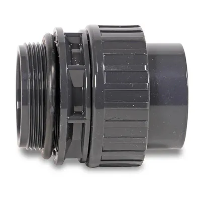 A close-up studio shot of a plumbing fitting.