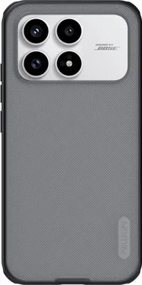 Produktbild von Nillkin, Hülle Super Frosted Pro für Poco F8 Pro im Bi-Material-Design, Schwarz transparent