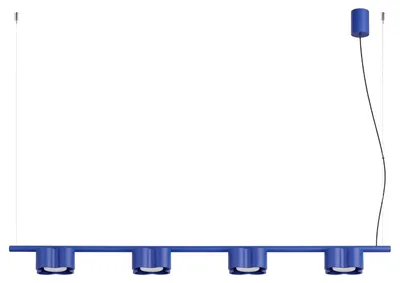 Produktbild von Kronleuchter OVIO 4 ultramarin Gx53 4xGx53 10W Aluminium 208x12x122cm Sollux Lighting