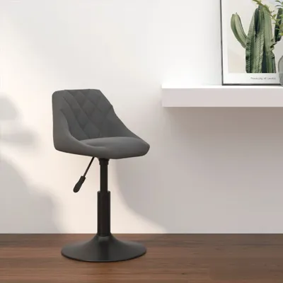 Immagine prodotto di Maison Exclusive - Sgabello da bar in velluto grigio scuro