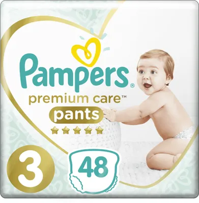 Produktbild von Pampers Premium Care, Größe 3 Midi, 48 Windeln