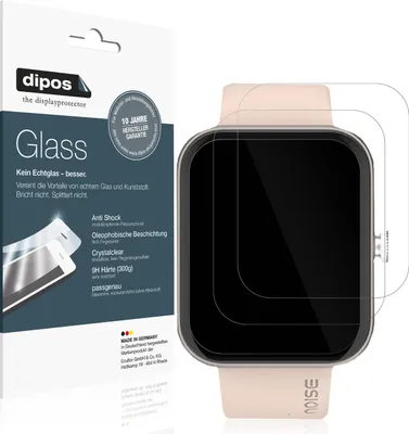 Produktbild von 2x Schutzfolie für Noise Colorfit Pulse Grand - Anti-Shock 9H Folie dipos Glass Kunststoffglas