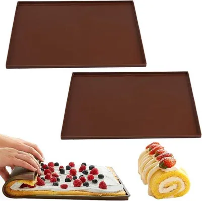 Produktbild von Famanu Silikonbackmatte 2 Stück - Antihaft, 30 x 25 cm