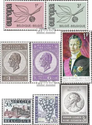 Produktbild von Briefmarken Belgien 1965 Mi 1399-1400,1406-1407,1408, 1409-1410,1416 (kompl.Ausg.) postfrisch Europa