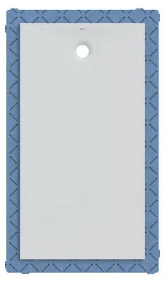 Immagine prodotto di Geberit receveur de douche rectangulaire Olona 90x170 cm, hauteur 4 cm, écoulement derrière au centre, blanc/ mat, 550.929.00.1, 550.929.00.1