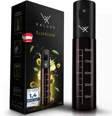 Immagine prodotto di Nebulizzatore per olio da cucina e aceto, nero, acciaio inossidabile, preciso