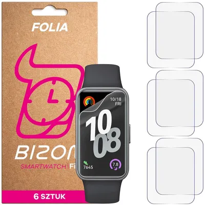 Produktbild von 6x Schutzfolie für den Bildschirm für Huawei Band 10, Bizon Watch HydroFlex
