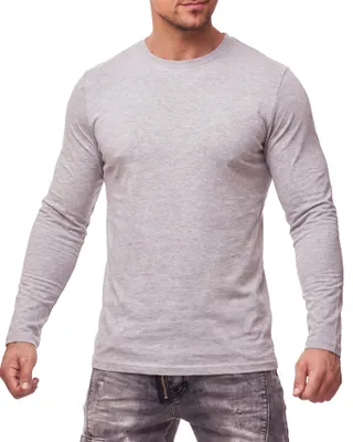 Produktbild von Mivaro Herren Langarmshirt Basic aus 100% Baumwolle – Longsleeve T-Shirt Langarm Regular Fit - atmungsaktiv - bis 5XL - ideal für Arbeit & Freizeit