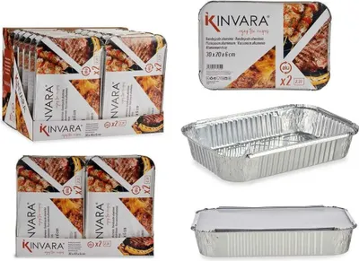 Obrázek produktu pro Sada táců na potraviny Kinvara 82176 21 x 6 x 30,5 cm 12 kusů