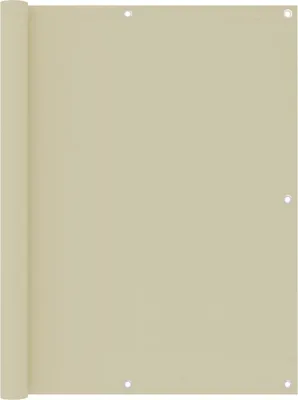 Zdjęcie produktu dla Parawan balkonowy, kremowy, 120x300 cm, tkanina Oxford