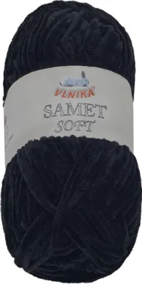 Produktbild von SAMET Garn - 100g / 100 m - Schwarz