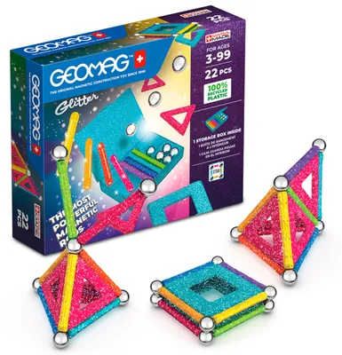 Produktbild von Geomag Glitter Panels Recycled, Neodym-Magnet-Spielzeug, 3 Jahr(e), Mehrfarbig