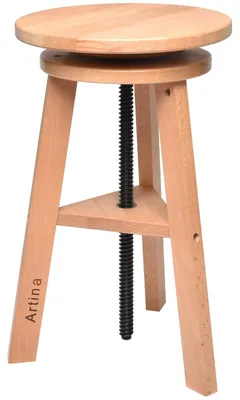 Produktbild von Artina Malhocker Arles Ø 30 cm Drehhocker Buchen-Holz, Ø30cm